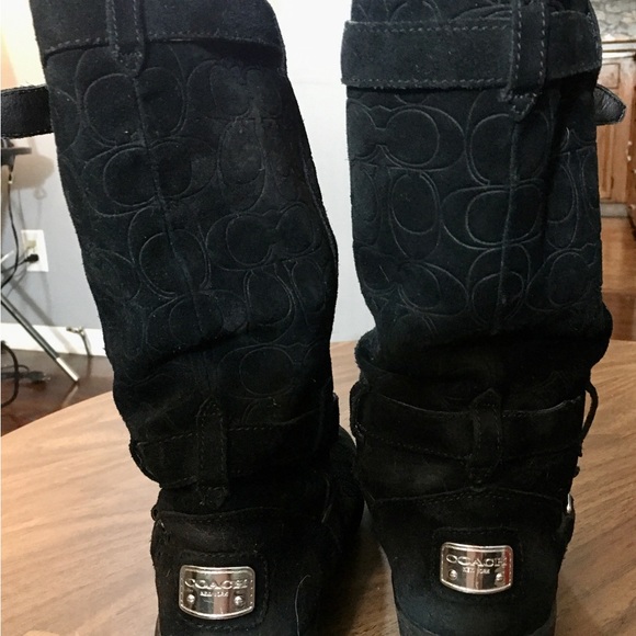 Coach Thelma Suede winter boots size 8B - Picture 3 of 7